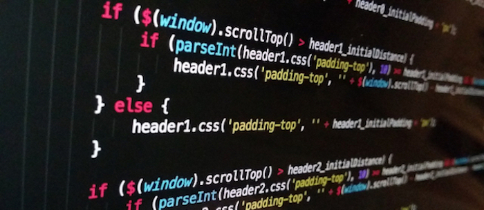 JavaScript code on screen