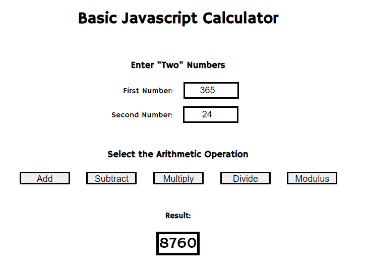 A limited function calculator written in Javascript.